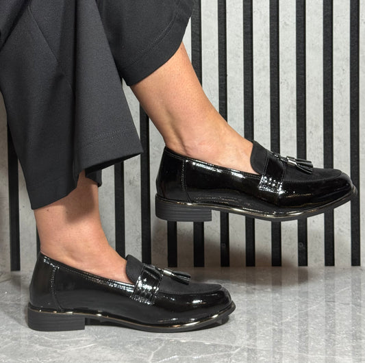 Lunar - Nadia Black Patent Shoe