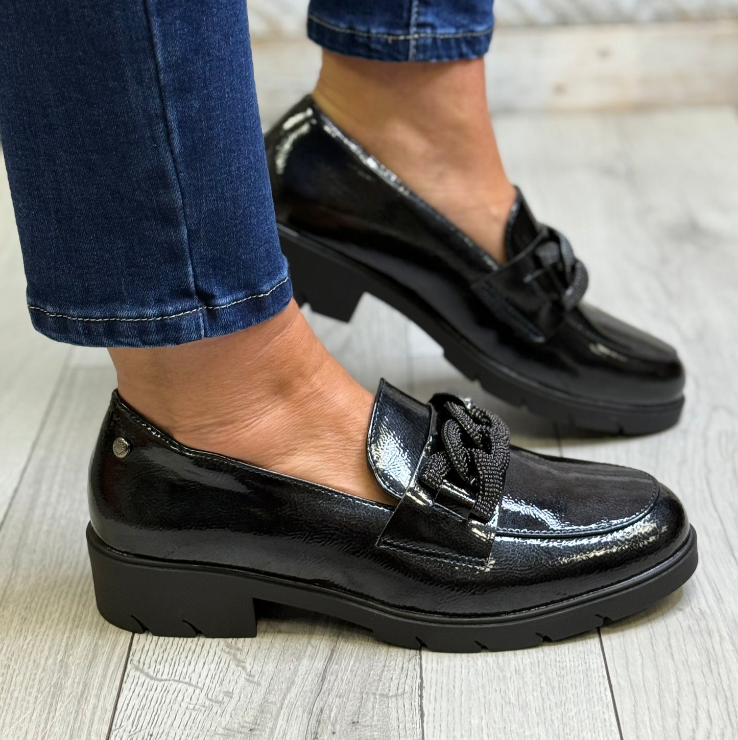 Patrizio Como - 'Augusta' Navy Patent Loafer