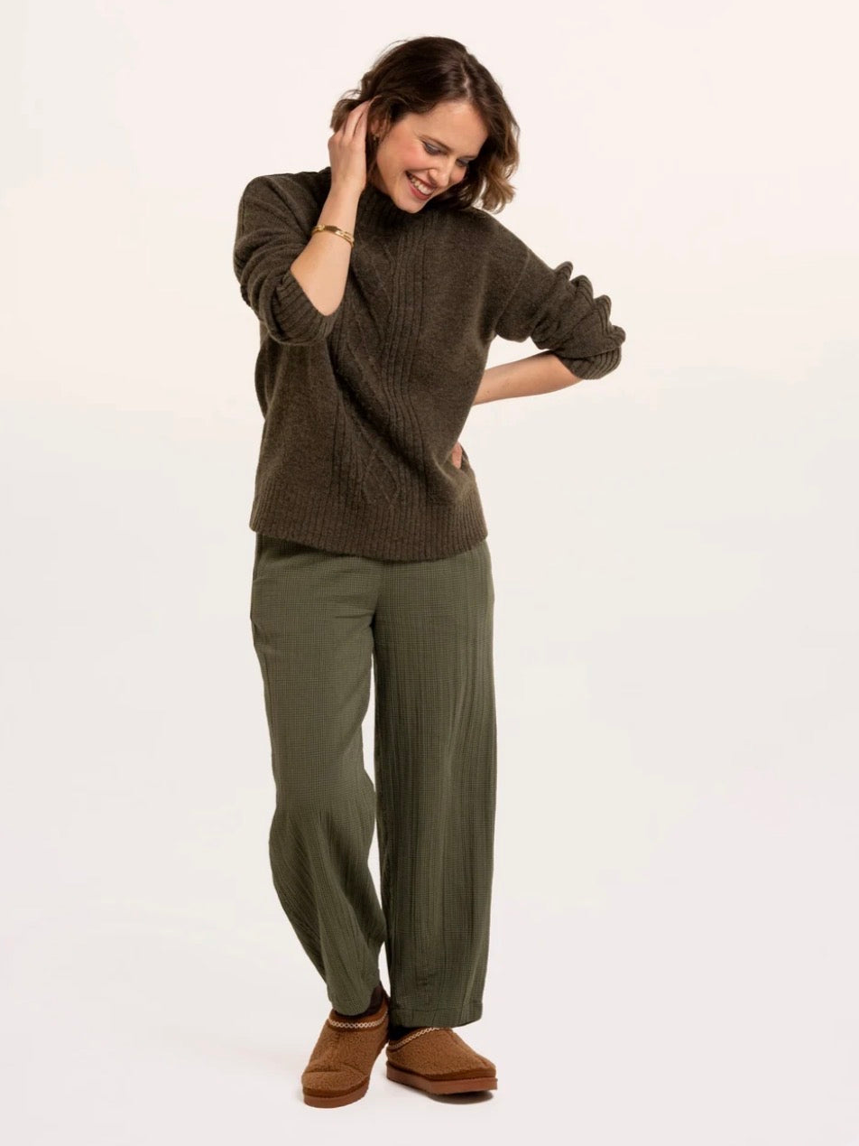 Brakeburn - ‘Signe’ Stitch Detail Knitted Roll Neck Jumper