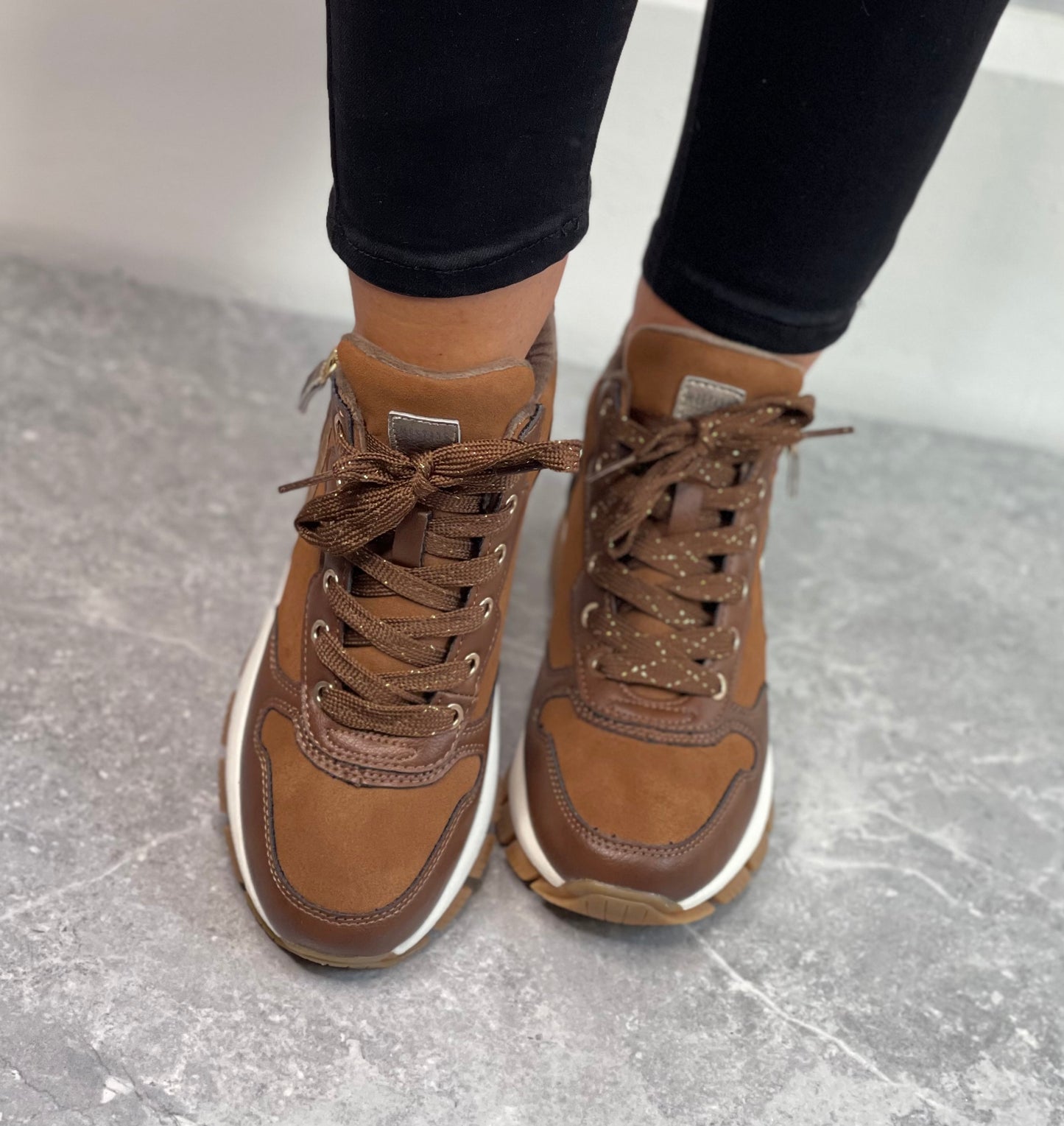 Mustang - Cognac Chunky Trainer Boot