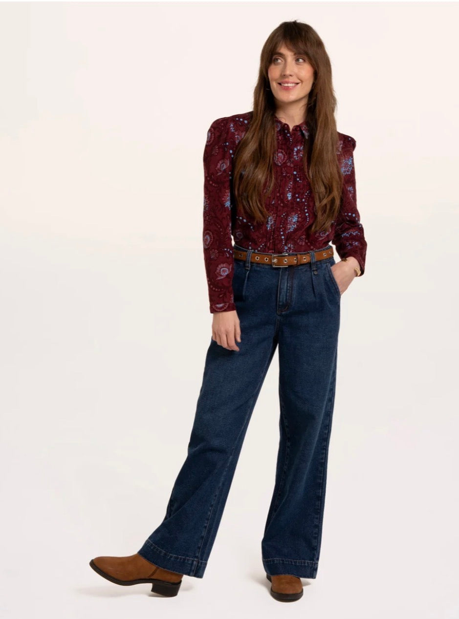 Brakeburn - Burgundy ‘Rania Blouse