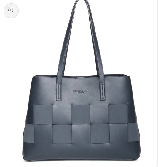 Alice Wheeler - ‘Milan’ Navy Tote Bag