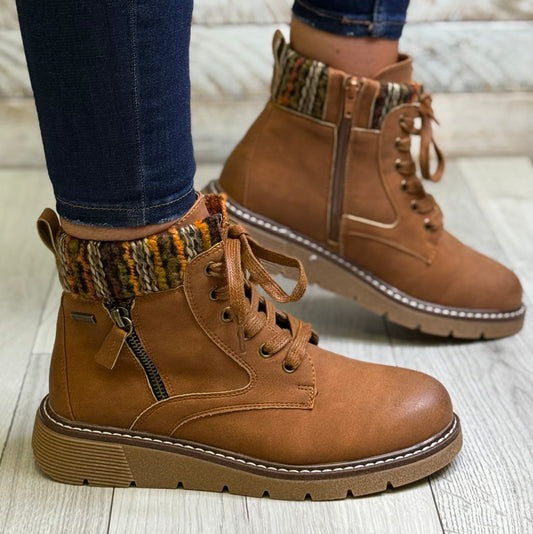 Lunar - 'California' Tan Wide Fit Boot