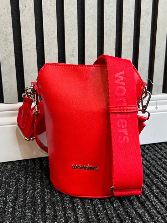 Wonders - Red Leather Crossbody Bag