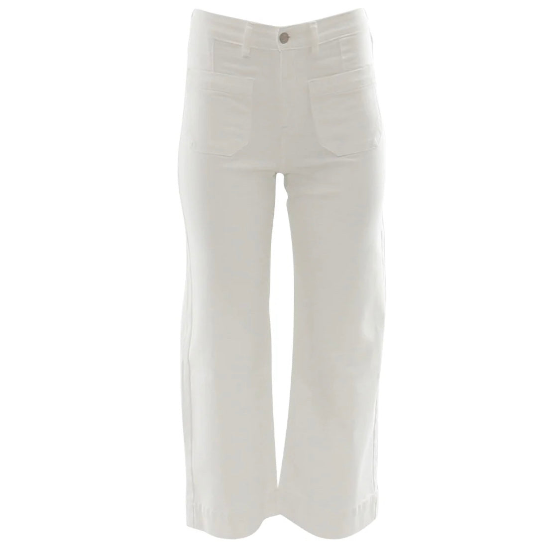 Rant & Rave ‘Enid’ Soft White Wide Leg Crop Jean