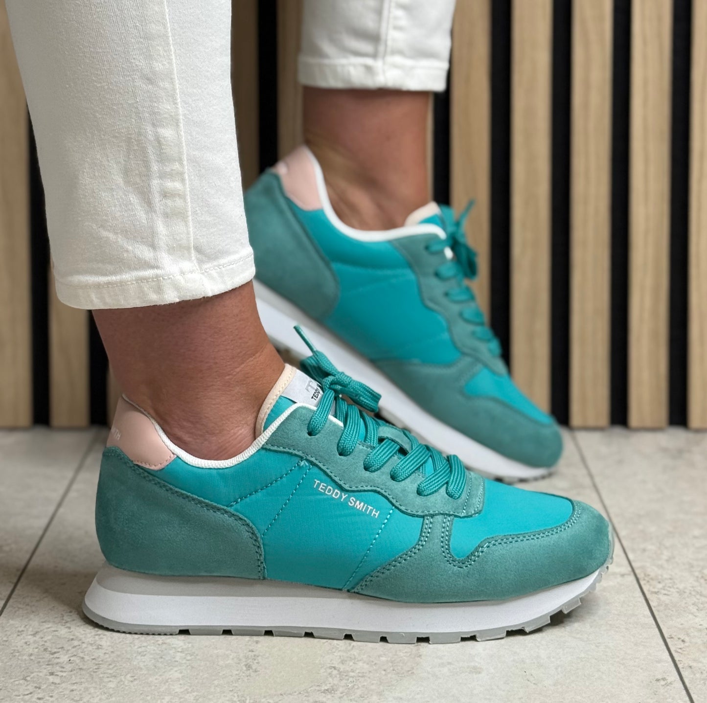 Teddy Smith -  Turquoise Combo Trainer (120670)