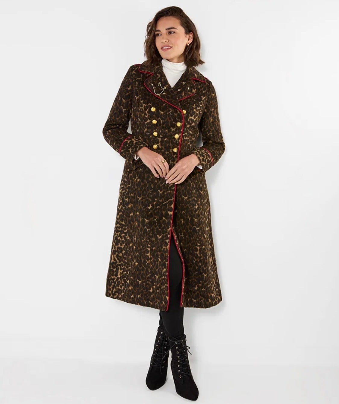 Joe Browns -  Make A Statement Long Leopard Coat