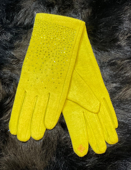 hannah k - Green Diamante Glove.