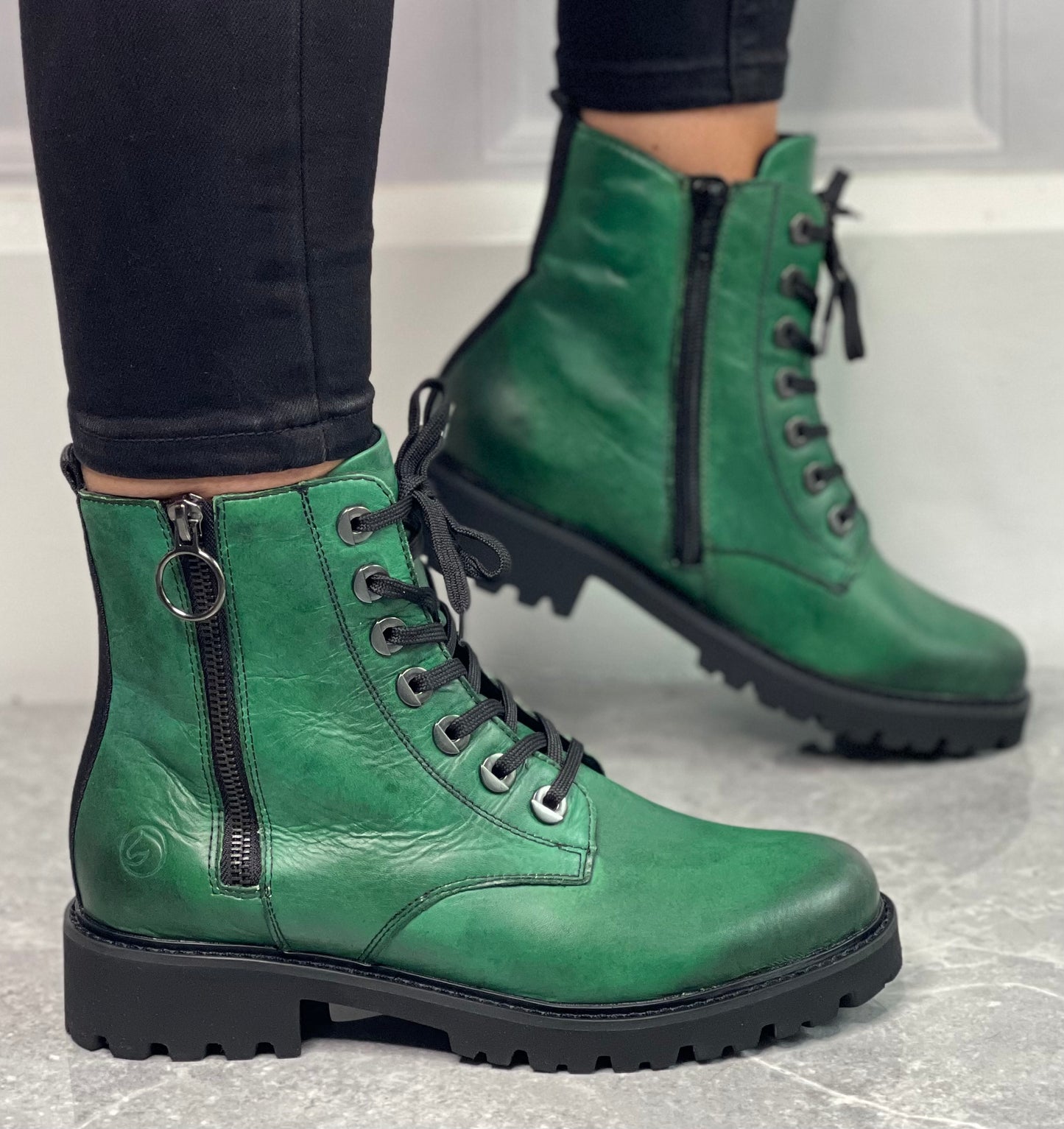 Remonte - Green Leather Boot