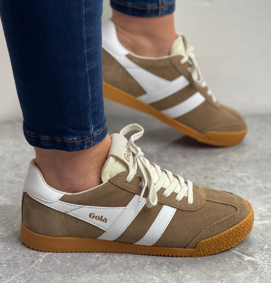 Gola - 'Elan' Tobacco/White Trainer