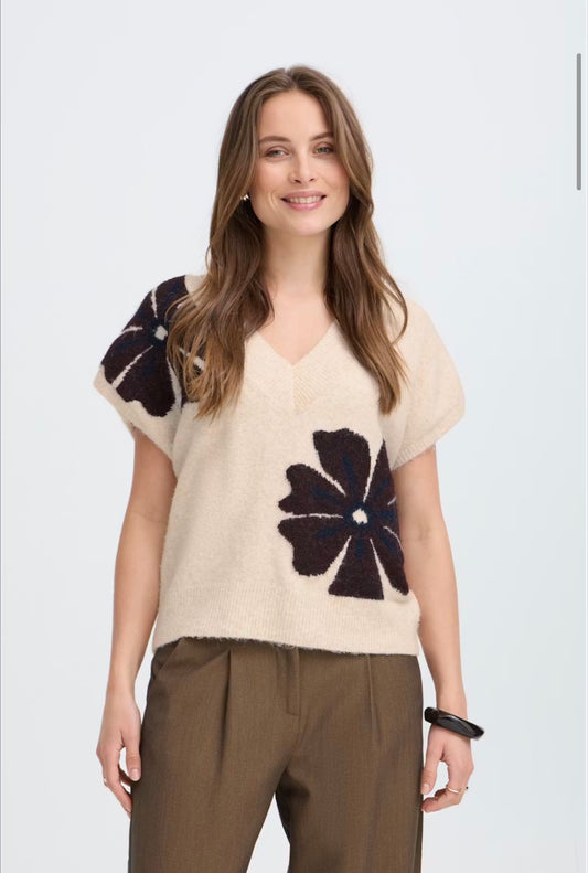 b.young - ‘BYOMEA’ V Neck Sleeveless Knit