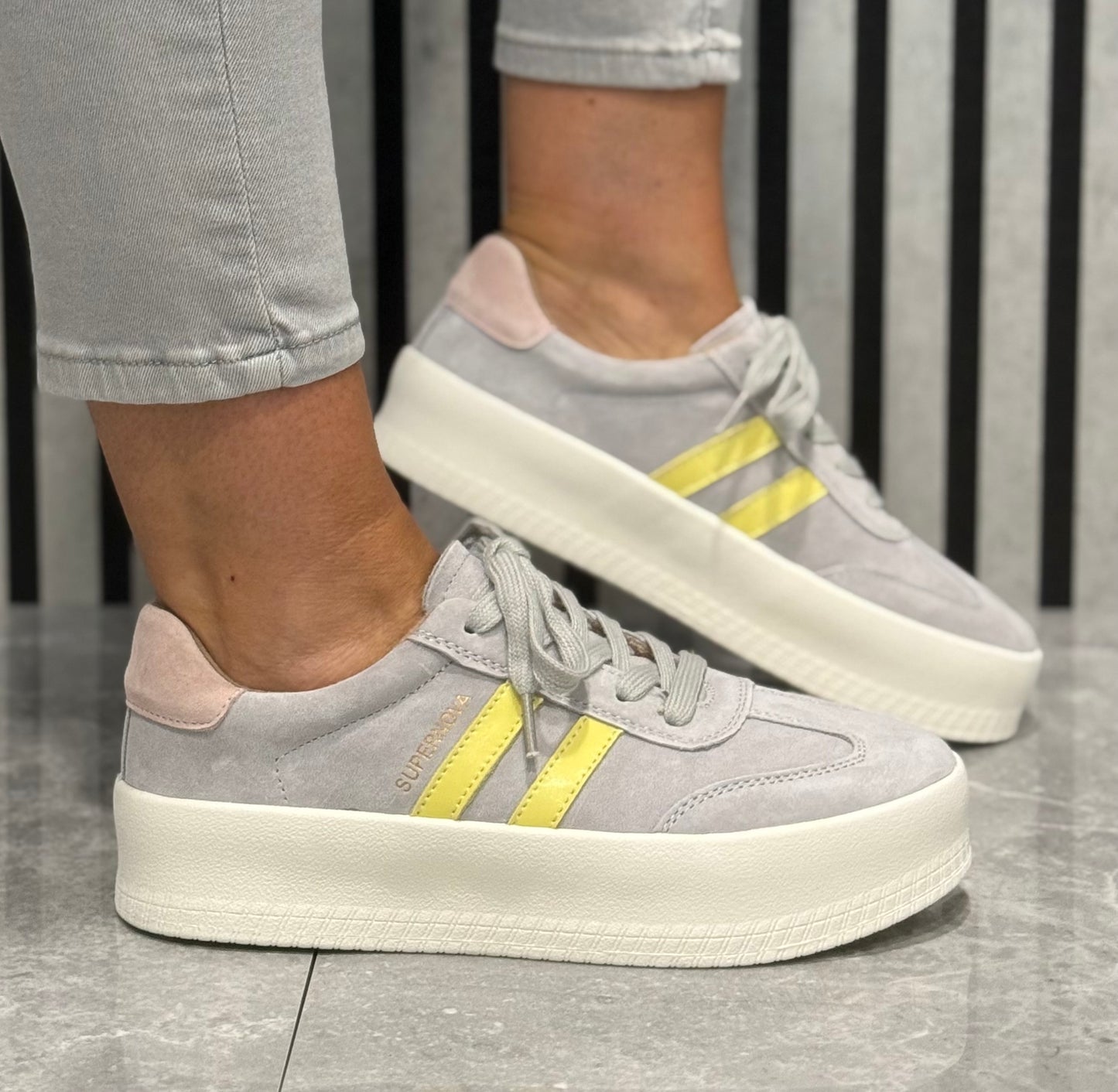 Drilleys- 'Forty Three’ Shadow Leather Trainer