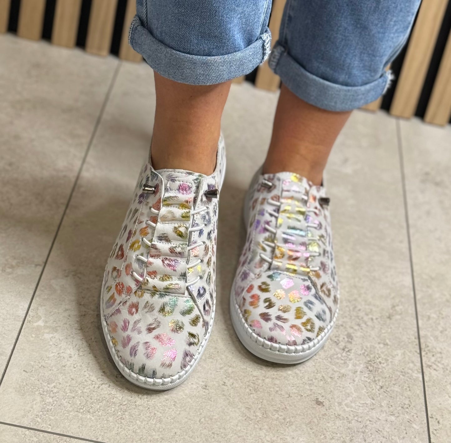 Lunar - 'Jana' Multi Animal Print Leather Shoe