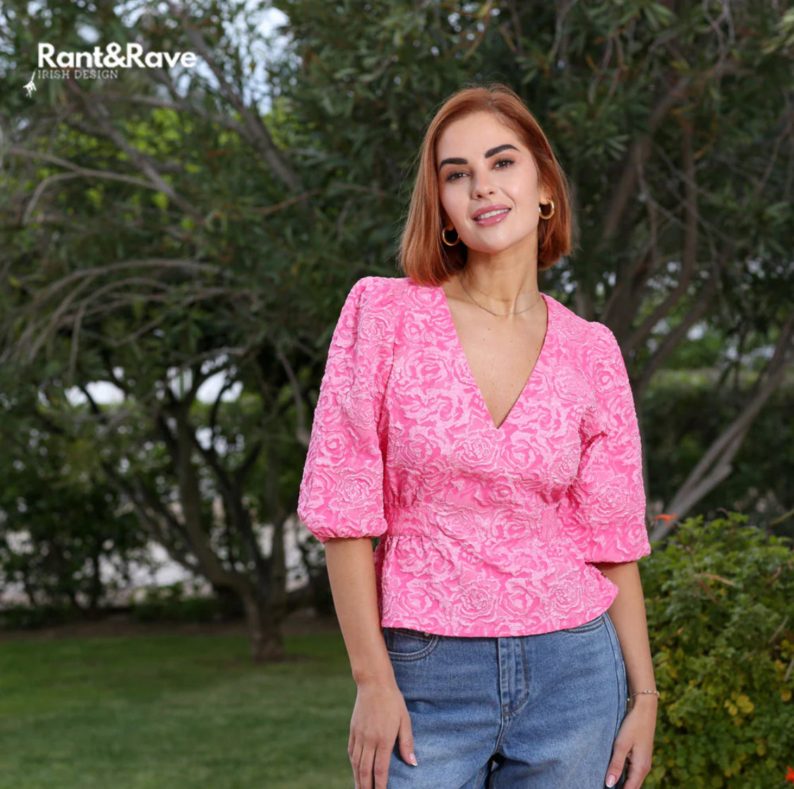 Rant & Rave - ‘Alma’ Pink Top