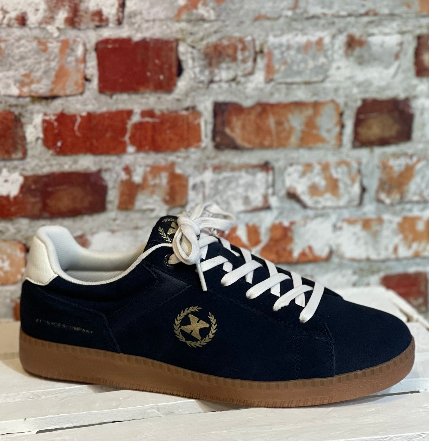 Xti - Men's Navy Suede Trainer