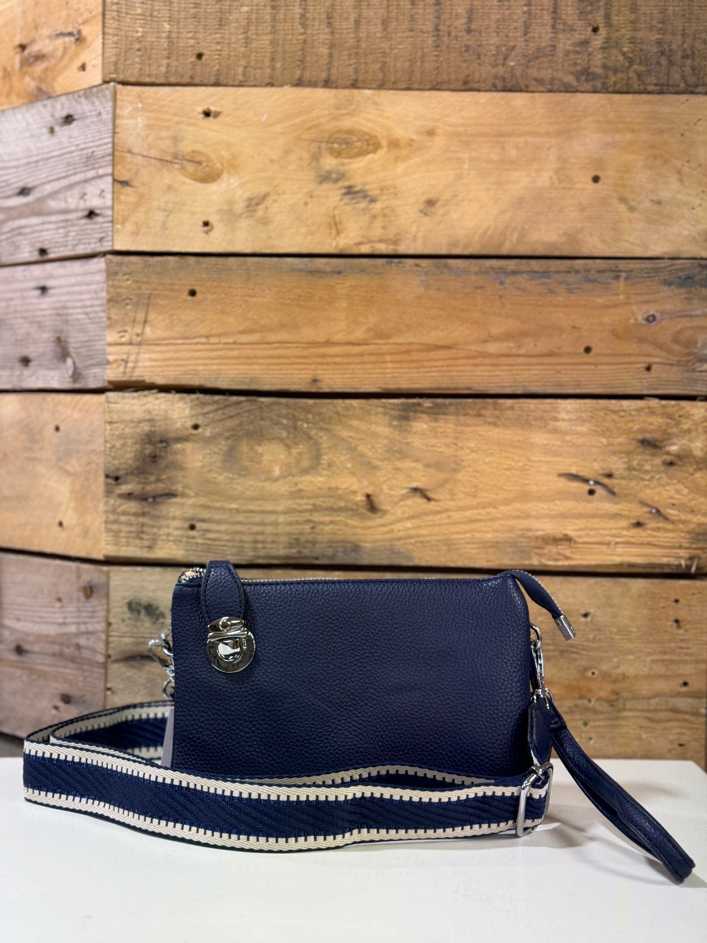hannah k - 'Nicole' Navy Small Crossbody