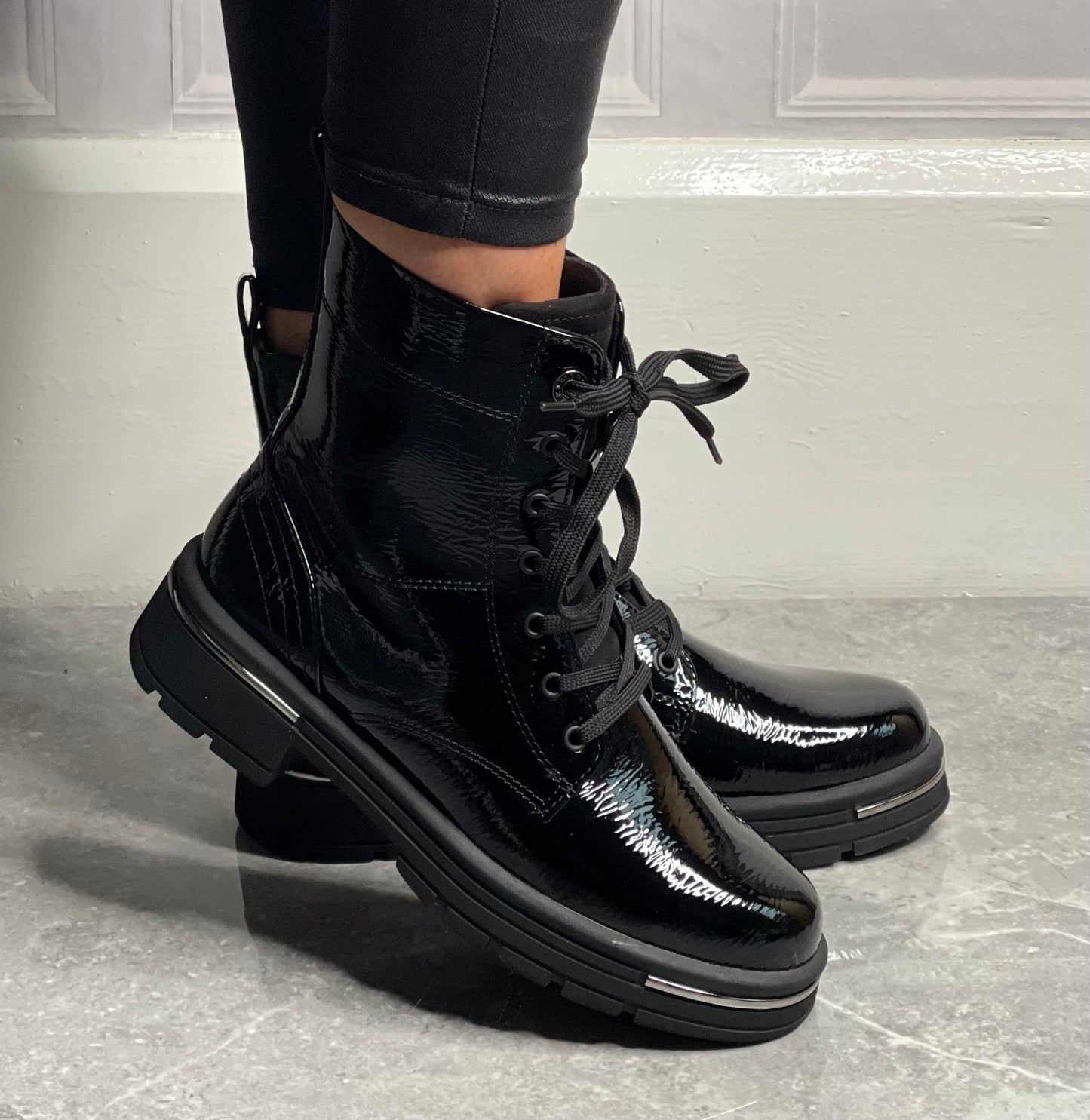 Marco Tozzi - Black Patent Boot