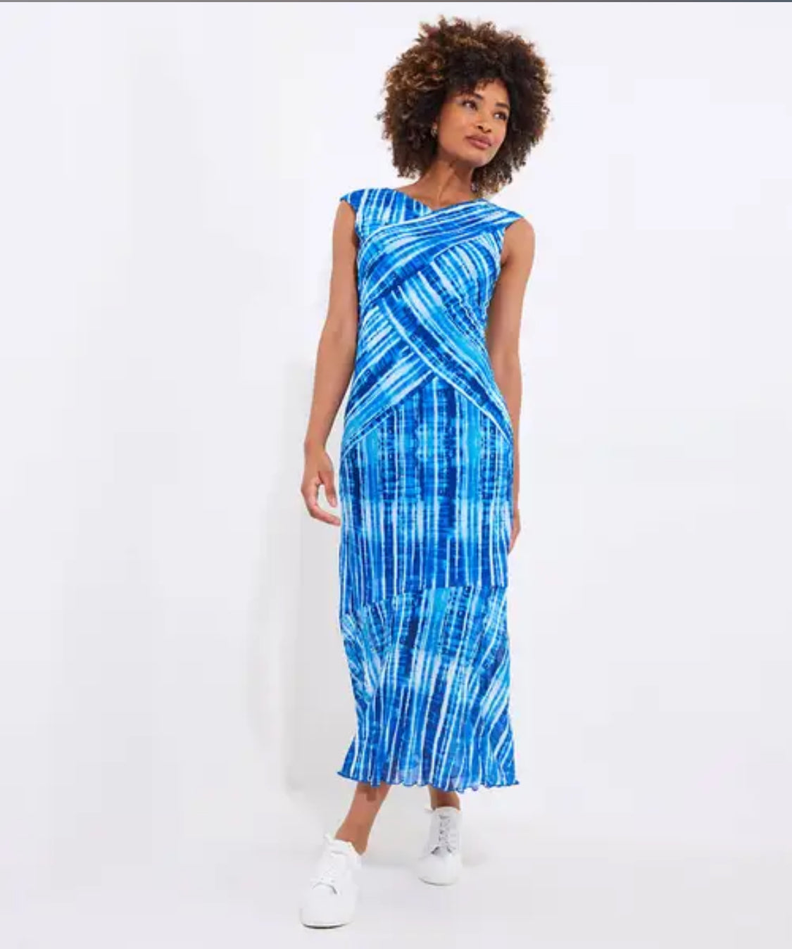 Joe Browns- Into The Blue Stretch Mesh Midi Dress