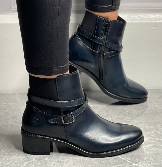 Bagatt- Dark Navy Strap Detail Boot