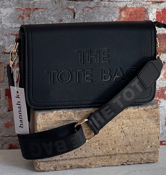 hannah k - Black 'Tote' Crossbody