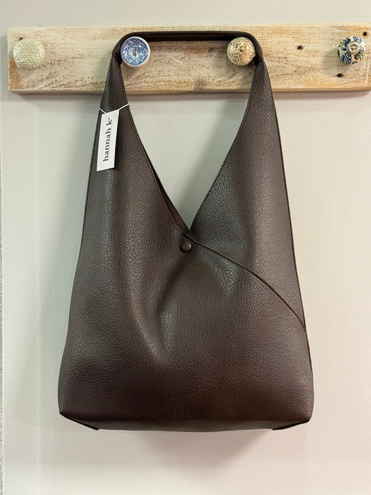 hannah k - 'Amy' Chocolate 2 Piece Slouch Bag