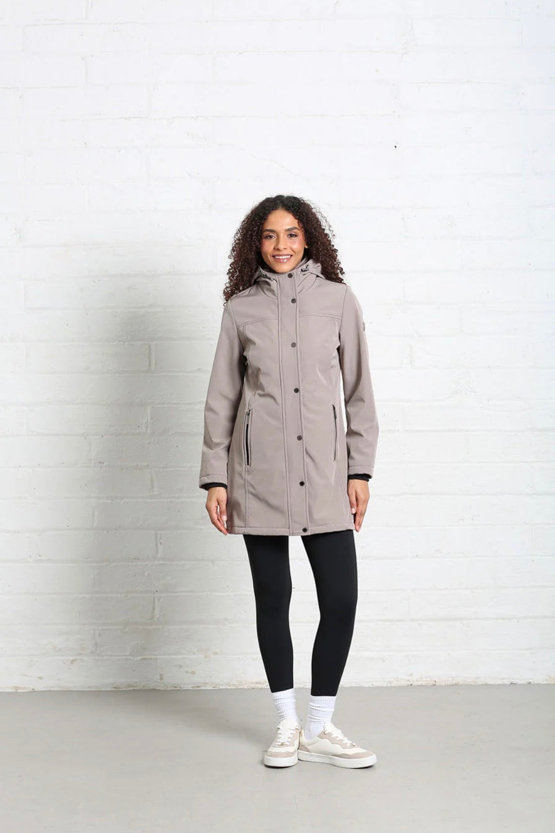 Rant & Rave - Elsie Taupe Softshell Coat