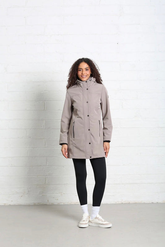 Rant & Rave - Elsie Taupe Softshell Coat
