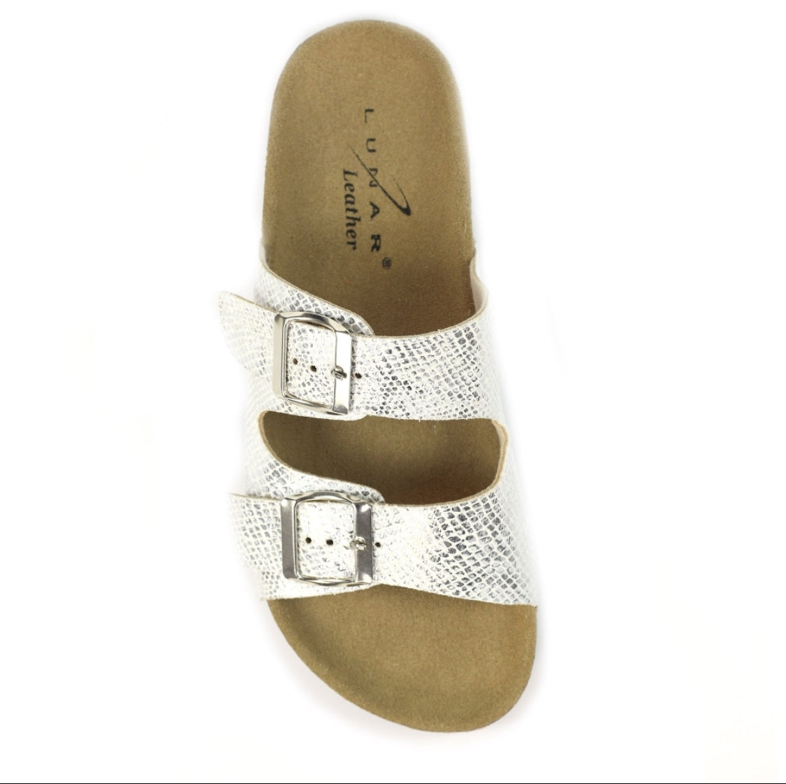 Lunar - 'Mykonos' Silver Slider Sandal