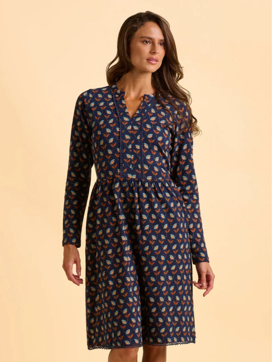 Brakeburn - ‘Rowan’ Navy Dress
