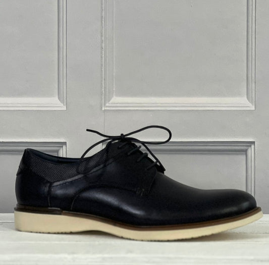 Escape - Men's Navy Leather Shoe