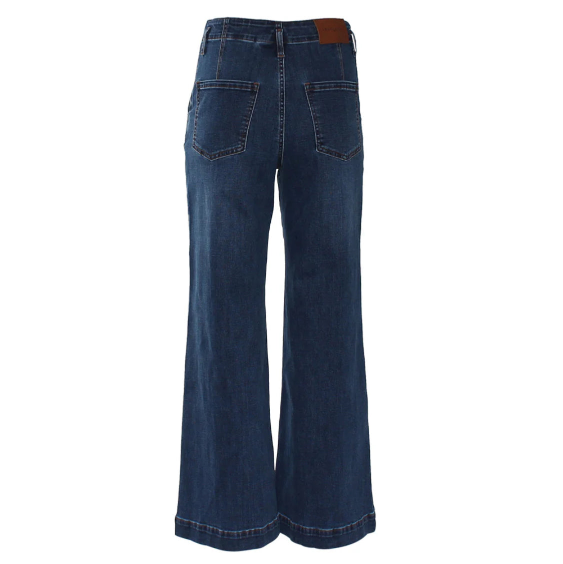 Rant & Rave - 'Doreen’ Mid Blue Wide Leg Jean