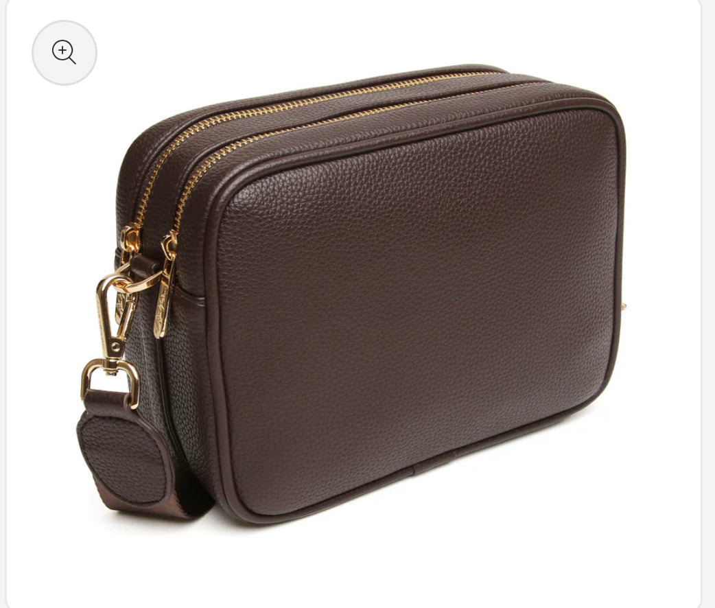 Alice Wheeler - 'Soho’ Chocolate Crossbody Bag