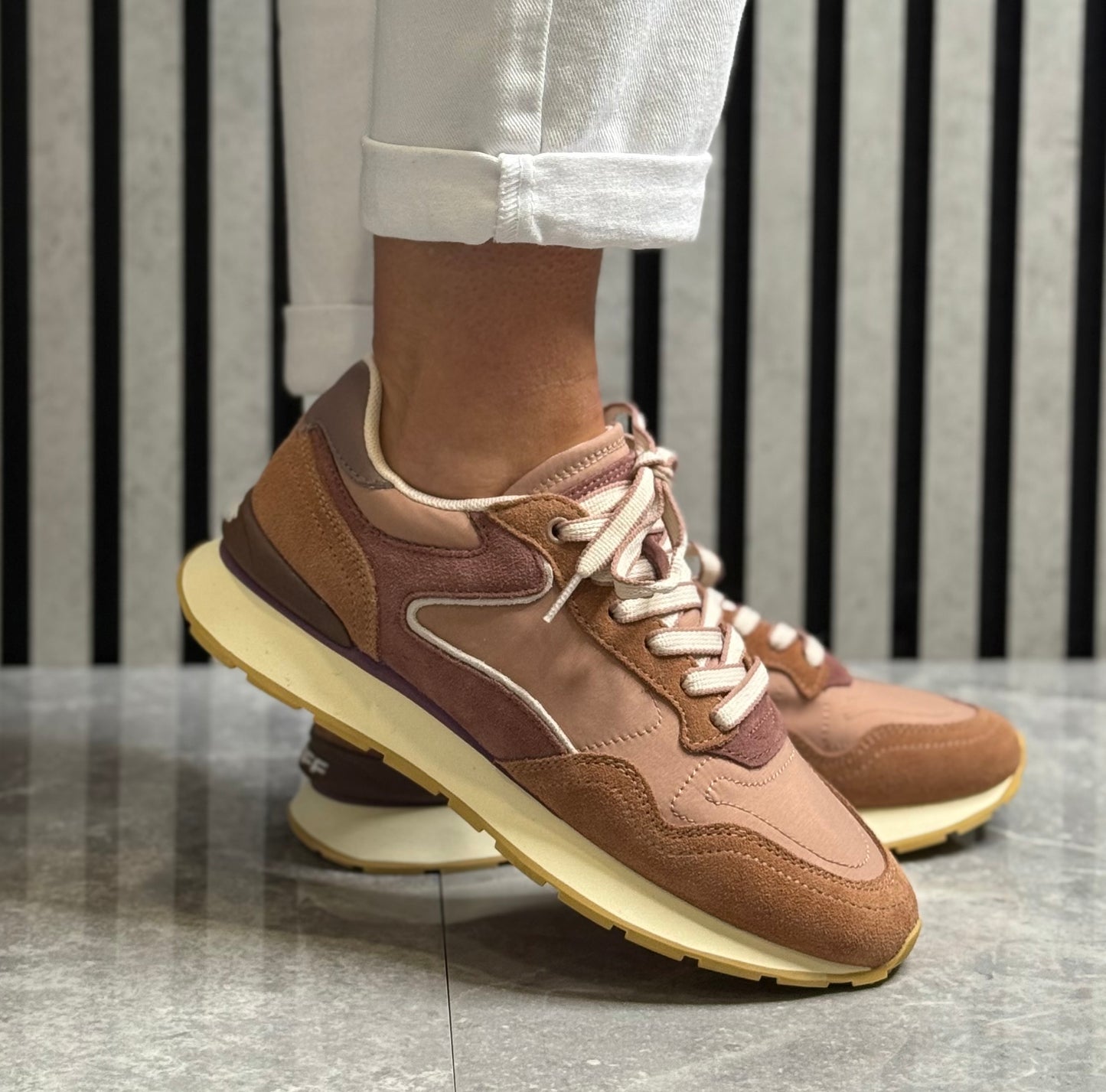 Hoff - 'City' Terracotta Leather Trainer