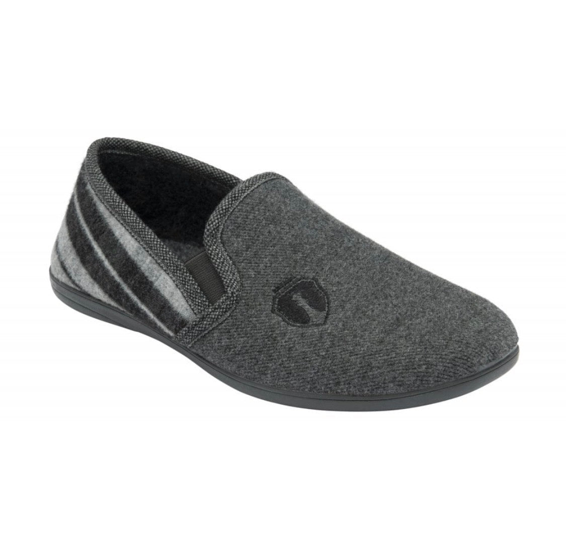 Lotus - 'Carlos' Grey Mens Slipper