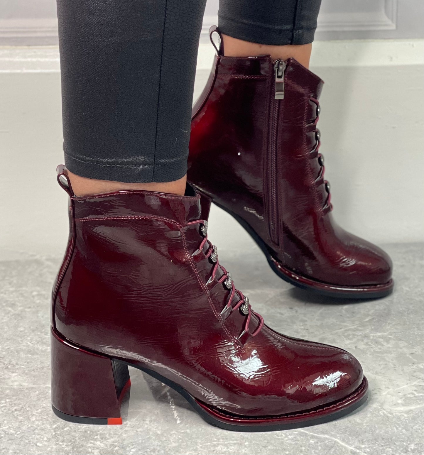 Redz - Burgundy Patent Boot