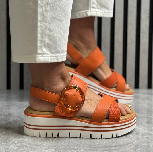 Lunar - 'Elise' Orange Combo Sandal