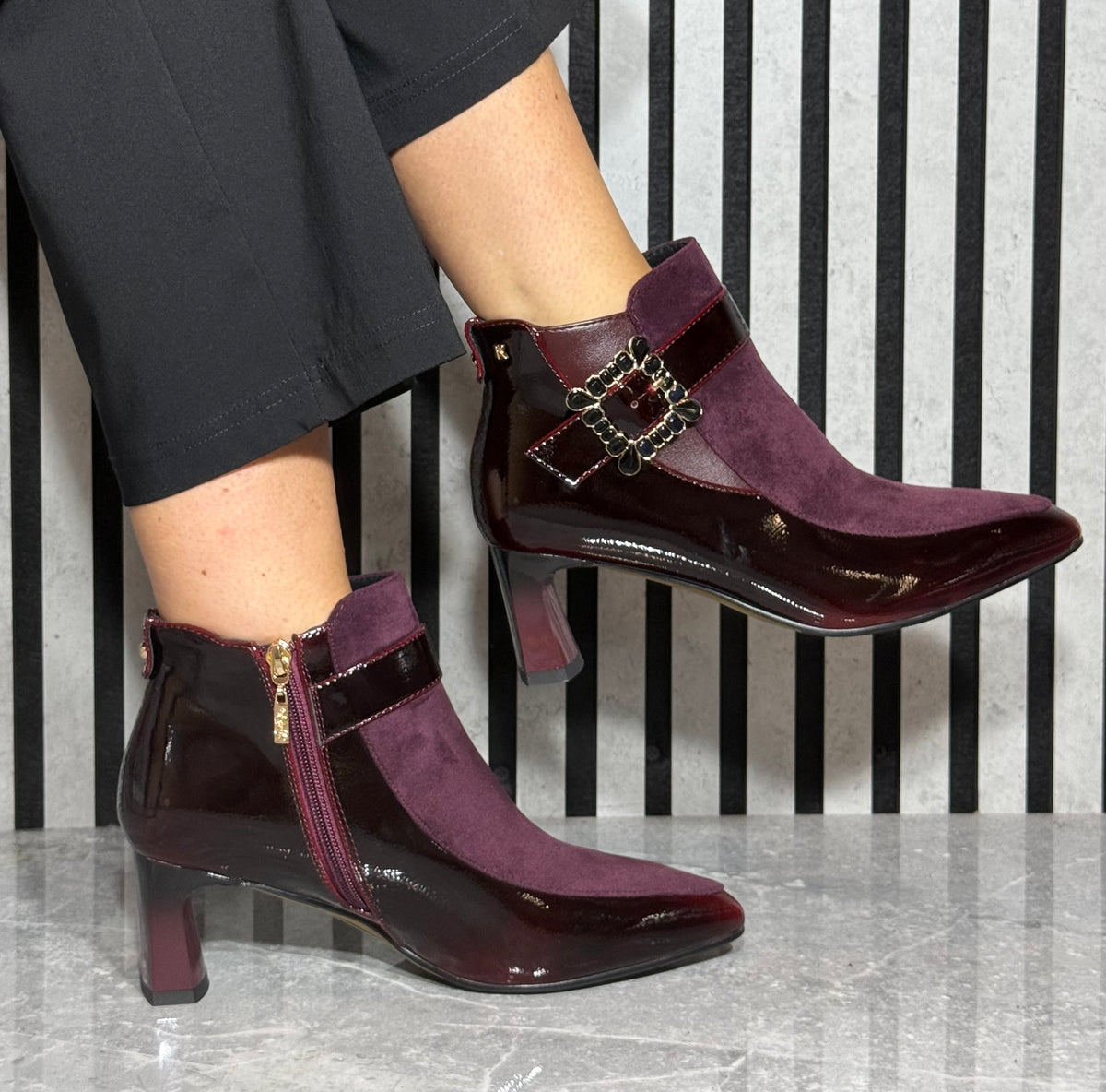 Kate Appleby - ‘Eltisley' Florentine Combo Ankle Boot