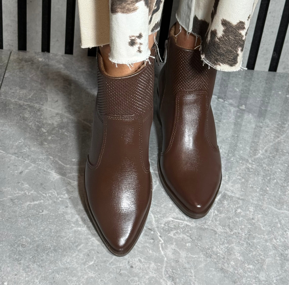 Pegada - Brown Leather Ankle Boot