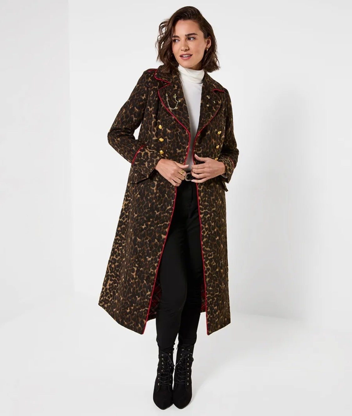 Joe Browns -  Make A Statement Long Leopard Coat