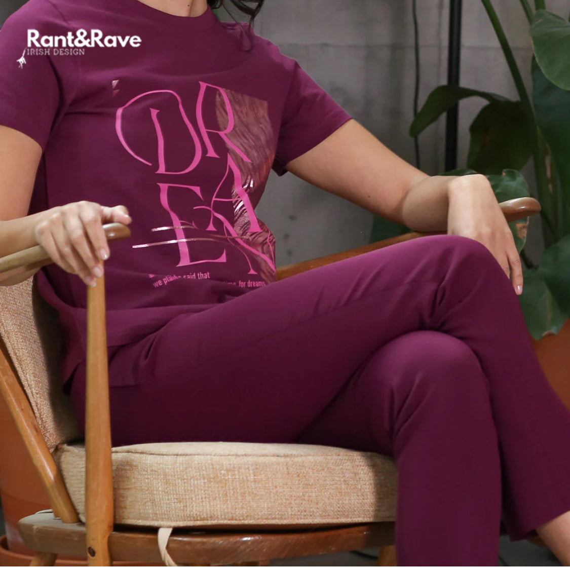 Rant & Rave - 'Wanda’ Plum Tee