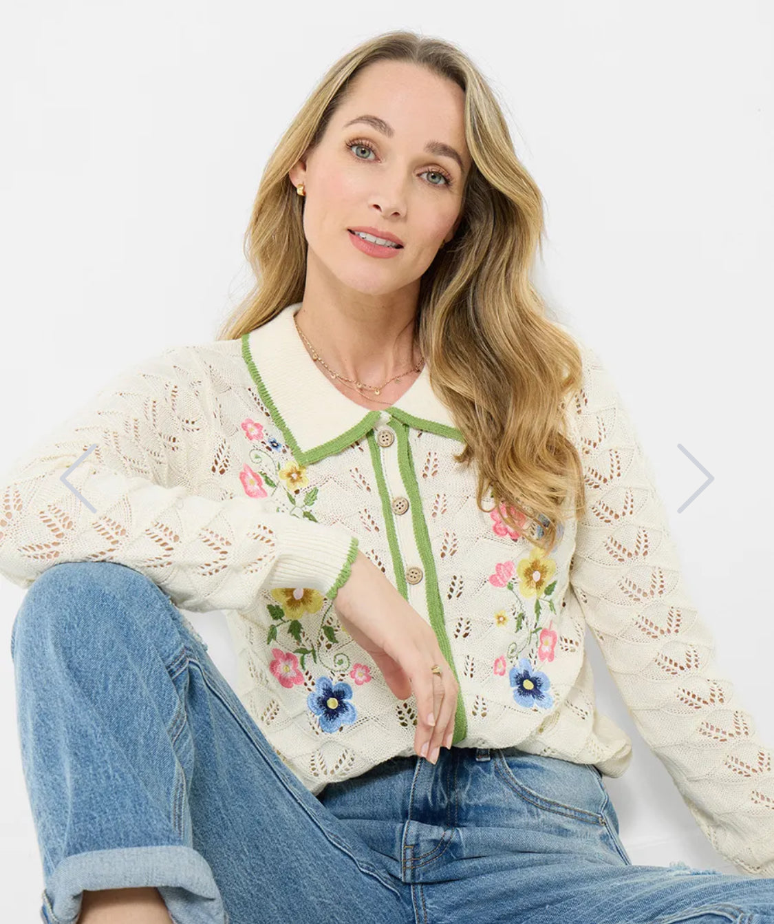 Joe Browns - ‘Suzie’ Floral Embroidered Cardigan