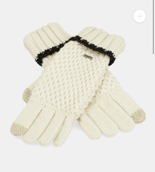 anekke - Cream Knitted Gloves