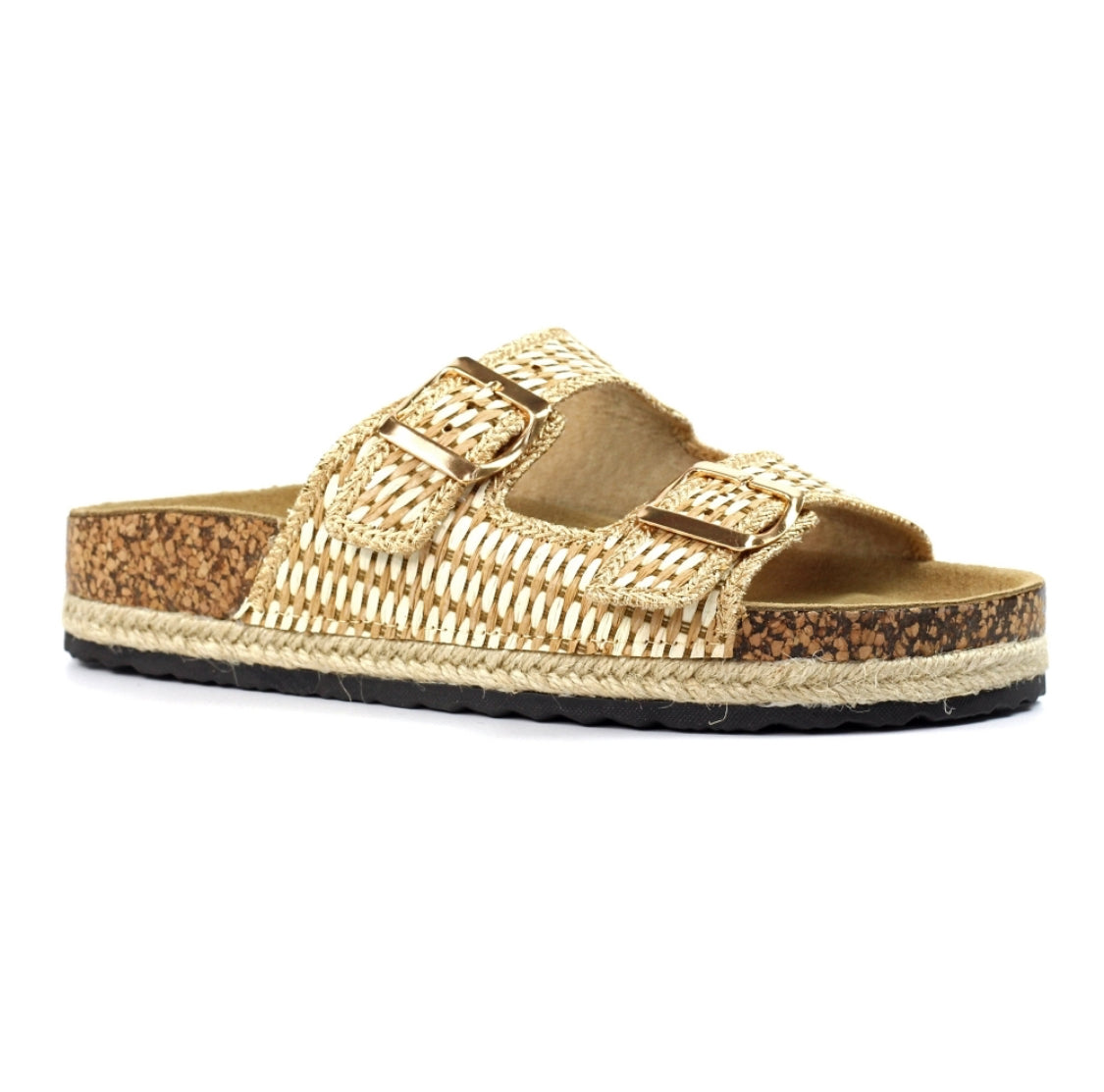 Lunar - 'Bijou' Gold Slider Sandal