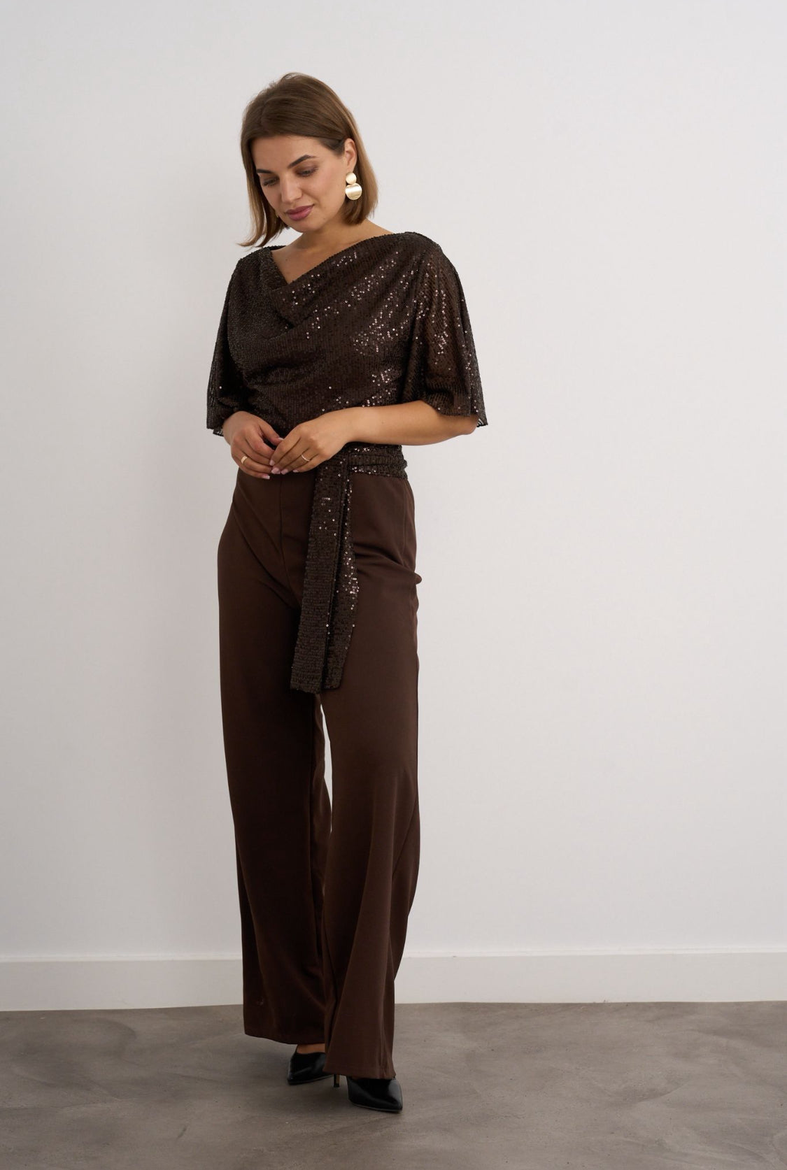 Chocolate Sparkle Top Jumpsuit