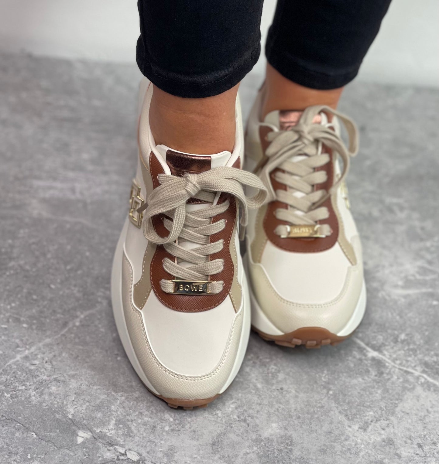 Tommy Bowe For Her - 'Touye' Timeless Gold Trainer