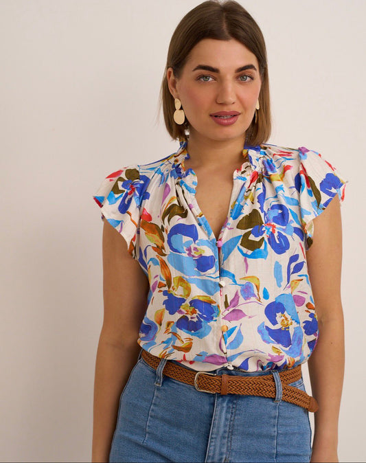 Floral Sleeveless Top