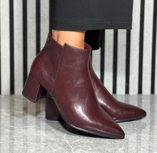 Tamaris - Merlot Block Heel Ankle Boot