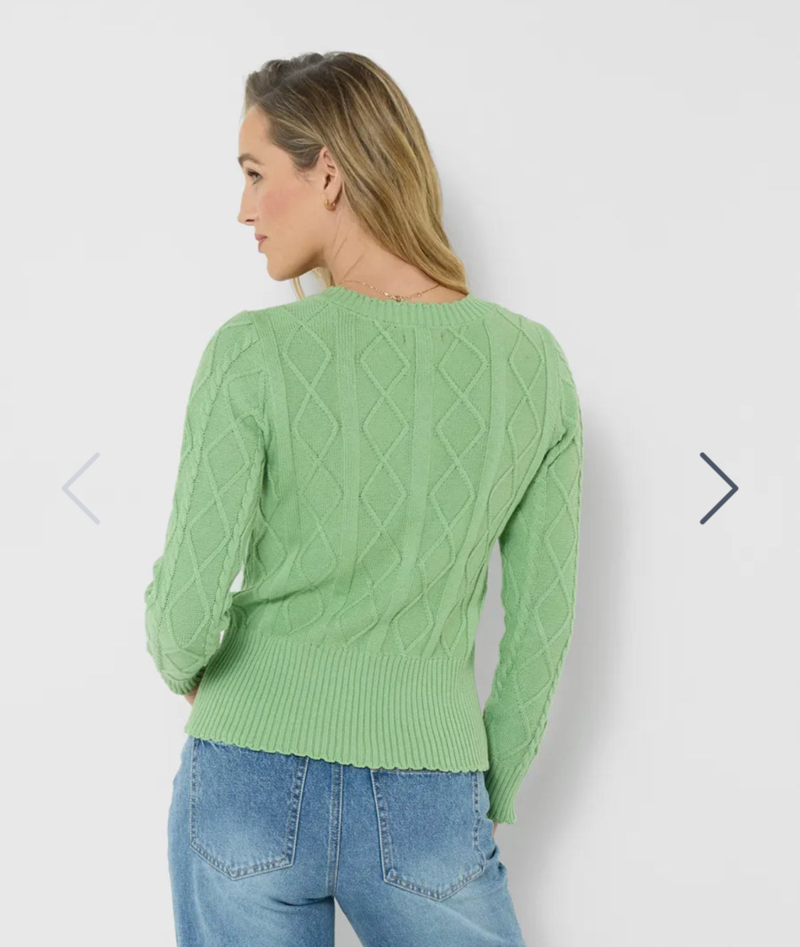 Joe Browns - ‘Penny’ Embroidered Floral Cable Knit Cardigan