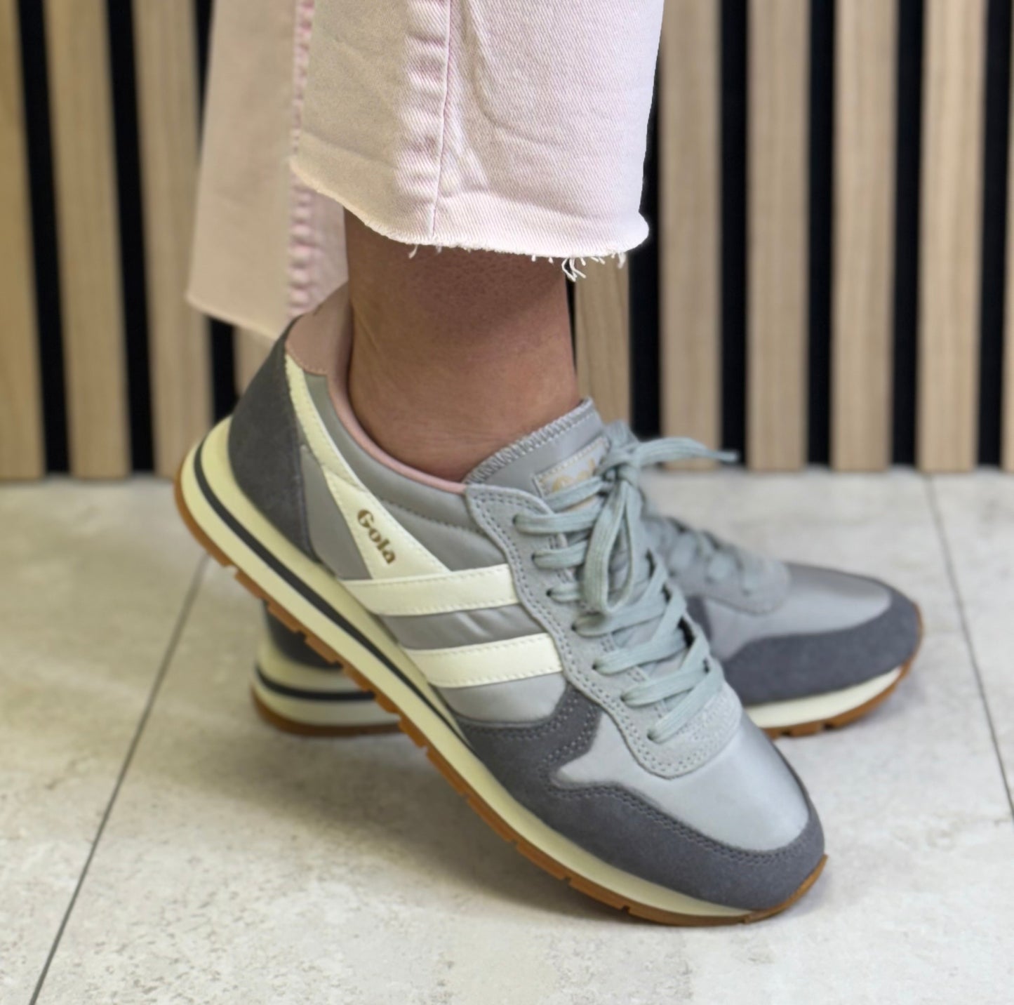 Gola - ‘Daytona Chute' Light Grey/Ash/Off White Trainer