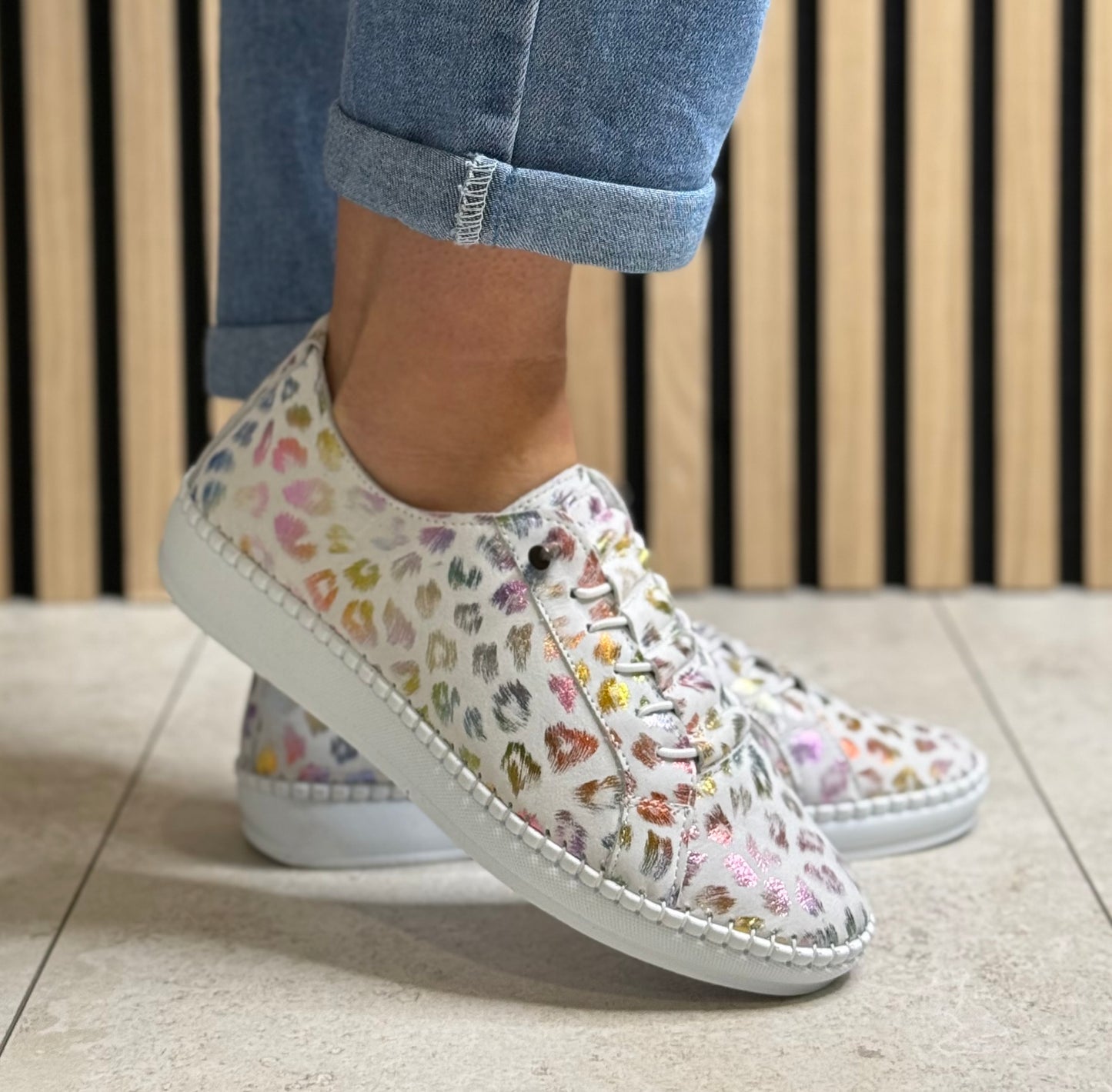 Lunar - 'Jana' Multi Animal Print Leather Shoe